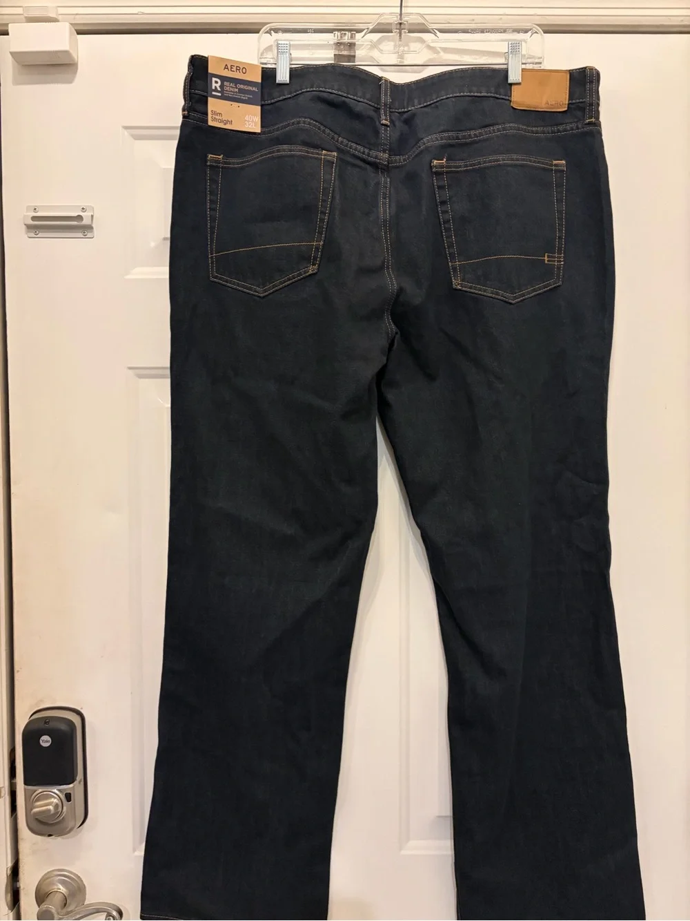 Aeropostale Men's Dark Indigo Straight Jeans